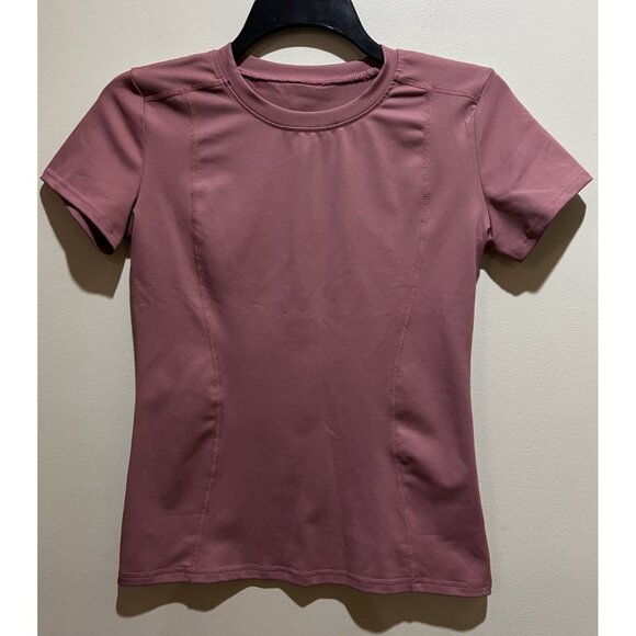 Lot of 2 Loovoo Workout Athletic Compression Dry Fit Yoga Gym Basic Tops ~ Small - Picture 5 of 10